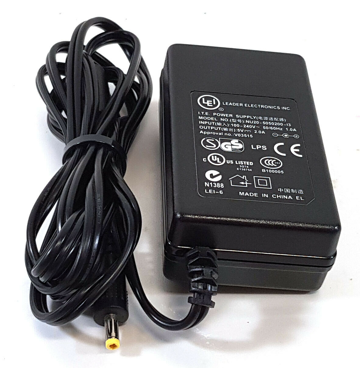 NEW LEI AC ADAPTER NU20-5050200-13 5V 2.0A POWER SUPPLY CHARGER - Click Image to Close